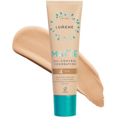 Lumene Matný Olejově Kontrolní Make-up SPF20 - Tón Opálený - Bez Oleje, Přirozený Vzhled Lumene Matný Olejově Kontrolní Make-up SPF20 - Tón Opálený - Bez Oleje, Přirozený Vzhled
