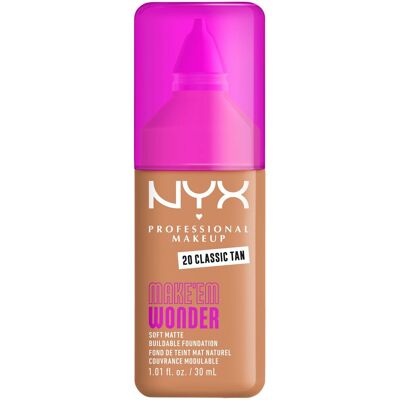 NYX PROFESSIONAL MAKEUP Make 'EM Wonder Foundation 20 Classic Tan, 30 ml NYX PROFESSIONAL MAKEUP Make 'EM Wonder Foundation 20 Classic Tan, 30 ml