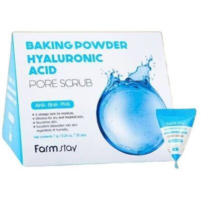 FARM STAY Baking Powder Hyaluronic Acid Pore Scrub 25 × 7 g FARM STAY Baking Powder Hyaluronic Acid Pore Scrub 25 × 7 g