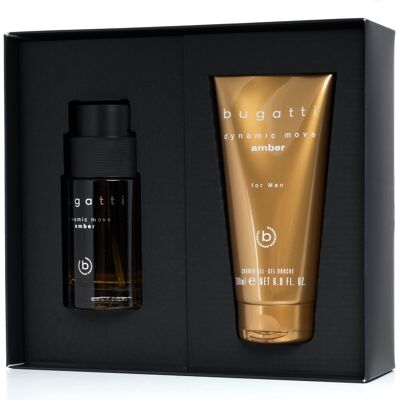 Bugatti Dynamic Move Amber EdT Set 300 ml Bugatti Dynamic Move Amber EdT Set 300 ml