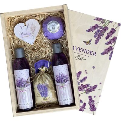 BOHEMIA GIFTS Dárková dřevěná bedna - Levandule BOHEMIA GIFTS Dárková dřevěná bedna - Levandule
