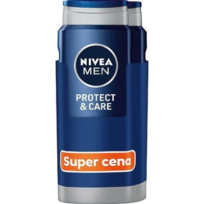 Nivea Men Protect & Care - Sprchový gel na obličej, tělo, vlasy - 2 x 500ml Nivea Men Protect & Care - Sprchový gel na obličej, tělo, vlasy - 2 x 500ml