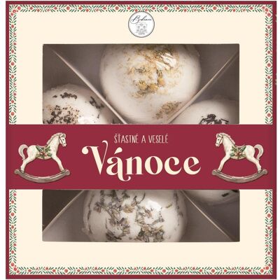 BOHEMIA GIFTS Vánoční pralinky do koupele 4 ks BOHEMIA GIFTS Vánoční pralinky do koupele 4 ks