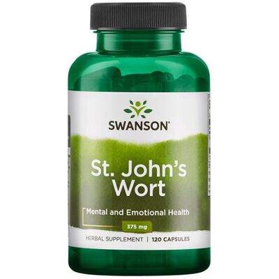 Swanson Třezalka 375mg Kapsle - Bylinný doplněk Swanson Třezalka 375mg Kapsle - Bylinný doplněk