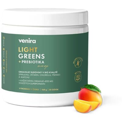 VENIRA Light greens + prebiotika mango 168 g VENIRA Light greens + prebiotika mango 168 g