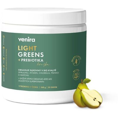 VENIRA Light greens + probiotika hruška 168 g VENIRA Light greens + probiotika hruška 168 g