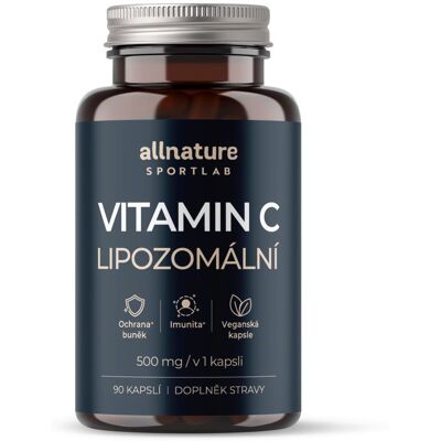 Allnature Sportlab Lipozomální Vitamin C 500 mg 90 kapslí Allnature Sportlab Lipozomální Vitamin C 500 mg 90 kapslí