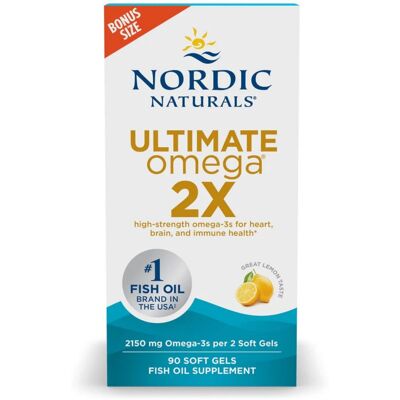 Nordic Naturals Ultimate Omega 2 × 2150 mg 90 softgel kapslí Nordic Naturals Ultimate Omega 2 × 2150 mg 90 softgel kapslí