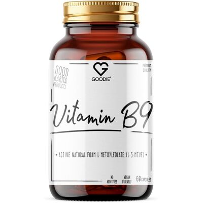 Goodie Vitamín B9 – aktivní forma L-methylfolát (5-MTHF) 60 ks Goodie Vitamín B9 – aktivní forma L-methylfolát (5-MTHF) 60 ks