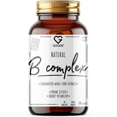 Goodie Natural B-Komplex – Celistvý z BIO extraktů NakoMIN® 60 kapslí Goodie Natural B-Komplex – Celistvý z BIO extraktů NakoMIN® 60 kapslí