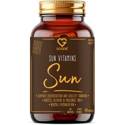 Goodie Sun Vitamins, vitamíny na opalování 60 kapslí Goodie Sun Vitamins, vitamíny na opalování 60 kapslí