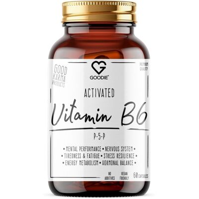 Goodie Vitamín B6, aktivní forma P-5-P 60 kapslí Goodie Vitamín B6, aktivní forma P-5-P 60 kapslí