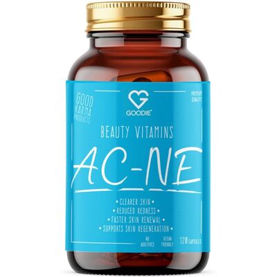 Goodie Beauty Vitamins – Clear Skin, pro problematickou pleť s probiotiky Bifiacnel® 120 kapslí Goodie Beauty Vitamins – Clear Skin, pro problematickou pleť s probiotiky Bifiacnel® 120 kapslí