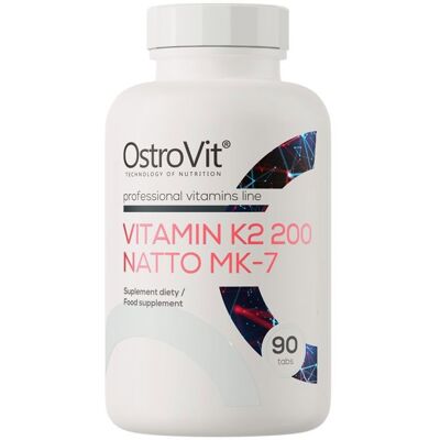 OstroVit Vitamin K2 200 μg Natto MK-7 - Potravinový doplněk OstroVit Vitamin K2 200 μg Natto MK-7 - Potravinový doplněk