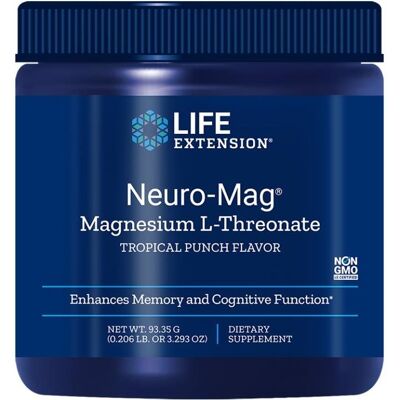 Life Extension Neuro-Mag Magnesium L-Threonate prášek - Kognitivní podpora Life Extension Neuro-Mag Magnesium L-Threonate prášek - Kognitivní podpora