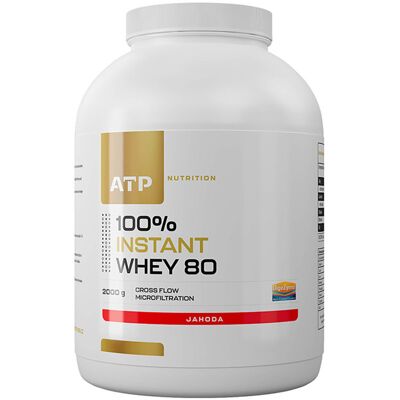 ATP Nutrition 100% Instant Whey 80 CFM 2000 g jahoda ATP Nutrition 100% Instant Whey 80 CFM 2000 g jahoda
