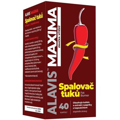 Alavis Maxima Spaľovač Tuků - 40 kapslí Alavis Maxima Spaľovač Tuků - 40 kapslí