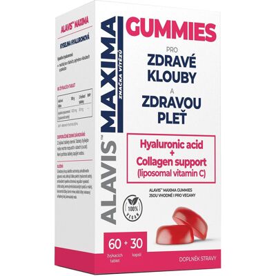 Alavis Maxima Gummies - Vitamin C + D3 pro klouby a kůži Alavis Maxima Gummies - Vitamin C + D3 pro klouby a kůži