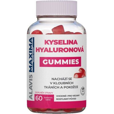ALAVIS MAXIMA Kyselina Hyaluronová GUMMIES 60 žvýkacích tablet ALAVIS MAXIMA Kyselina Hyaluronová GUMMIES 60 žvýkacích tablet