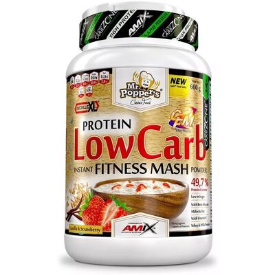 Amix Nutrition Mr.Popper´s - Low Carb Fitness Mash 600 g Vanilla-strawberry Amix Nutrition Mr.Popper´s - Low Carb Fitness Mash 600 g Vanilla-strawberry