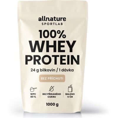 Allnature Sportlab 100% Whey protein bez příchuti 1000 g Allnature Sportlab 100% Whey protein bez příchuti 1000 g