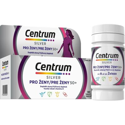 Centrum Silver Ženy 50+ Multivitamin - Bezlepkový Multivitamin pro Ženy 50+ Centrum Silver Ženy 50+ Multivitamin - Bezlepkový Multivitamin pro Ženy 50+