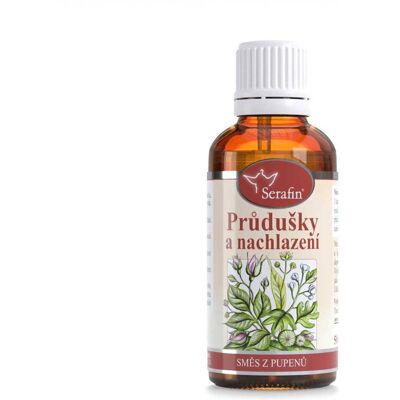 Serafin Průdušky a nachlazení tinktura směs z pupenů extra učinná, 50 ml Serafin Průdušky a nachlazení tinktura směs z pupenů extra učinná, 50 ml
