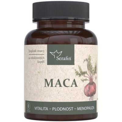 Serafin Maca přírodní bylinné kapsle, 90 tobolek Serafin Maca přírodní bylinné kapsle, 90 tobolek