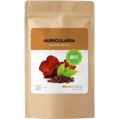 Mycomedica Auricularia prášek BIO 100 g Mycomedica Auricularia prášek BIO 100 g
