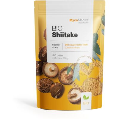 Mycomedica Shiitake prášek BIO 100 g Mycomedica Shiitake prášek BIO 100 g