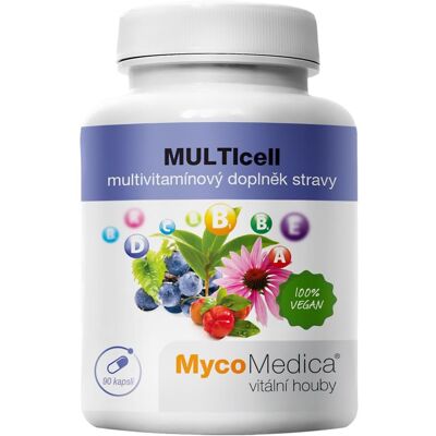 MycoMedica Multivitamin - Vegetariánský, Antioxidant, Podpora Imunity MycoMedica Multivitamin - Vegetariánský, Antioxidant, Podpora Imunity