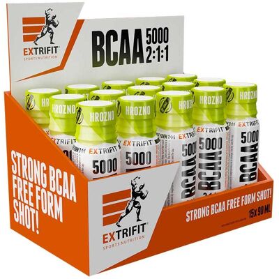 Extrifit BCAA 5000 2:1:1 Shot 15 × 90 ml grapes Extrifit BCAA 5000 2:1:1 Shot 15 × 90 ml grapes