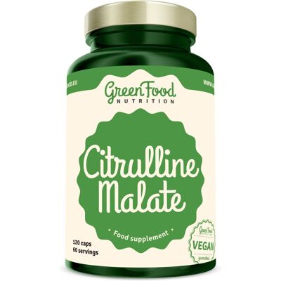 GreenFood Nutrition Citrulline Malate 120 kapslí - Doplněk stravy GreenFood Nutrition Citrulline Malate 120 kapslí - Doplněk stravy