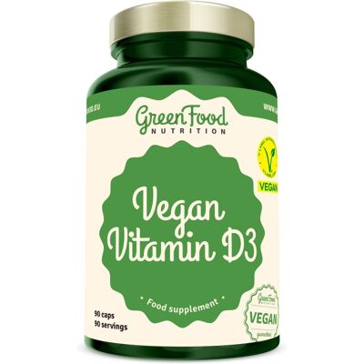 GREENFOOD NUTRITION Vegansk Vitamin D3 - Vitaminy GREENFOOD NUTRITION Vegansk Vitamin D3 - Vitaminy