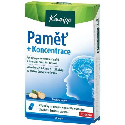 Kneipp Paměť + Koncentrace Kapsle - Doplněk stravy Kneipp Paměť + Koncentrace Kapsle - Doplněk stravy