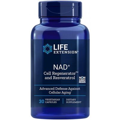 Life Extension NAD+ Obnovovač buněk a Resveratrol - Vegetariánské kapsle Life Extension NAD+ Obnovovač buněk a Resveratrol - Vegetariánské kapsle