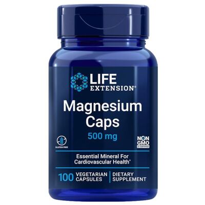 Life Extension Magnesium Caps - 500 mg - Vegetariánské Kapsle - Zdraví a Doplňky Life Extension Magnesium Caps - 500 mg - Vegetariánské Kapsle - Zdraví a Doplňky