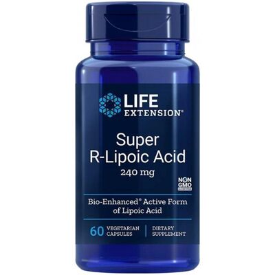 Life Extension Super R-Lipoic Acid 240 mg - 60 Vegetarian Capsules Life Extension Super R-Lipoic Acid 240 mg - 60 Vegetarian Capsules