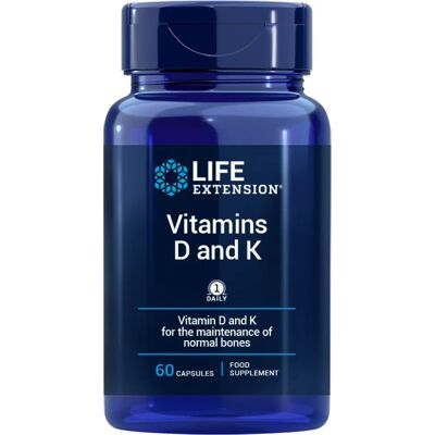 Life Extension Vitaminy D a K - Podpora zdraví kostí a cév Life Extension Vitaminy D a K - Podpora zdraví kostí a cév