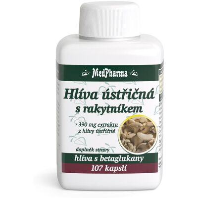 MedPharma Hlíva ústřičná s rakytníkem 107 kapslí MedPharma Hlíva ústřičná s rakytníkem 107 kapslí