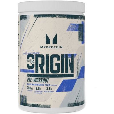 MyProtein Origin Pre-Workout - Modrá malinová příchuť - 600 g - Předtréninkový prášek MyProtein Origin Pre-Workout - Modrá malinová příchuť - 600 g - Předtréninkový prášek