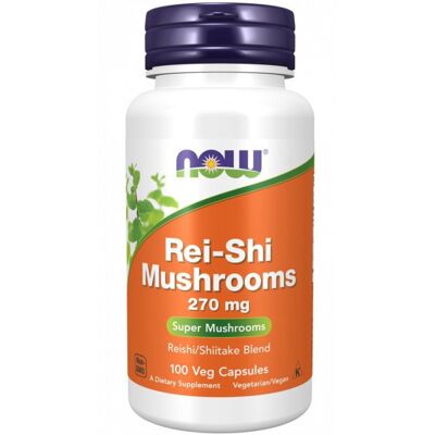 Houby Reishi Shiitake od Now Foods - 270mg, 100 Kapslí Houby Reishi Shiitake od Now Foods - 270mg, 100 Kapslí