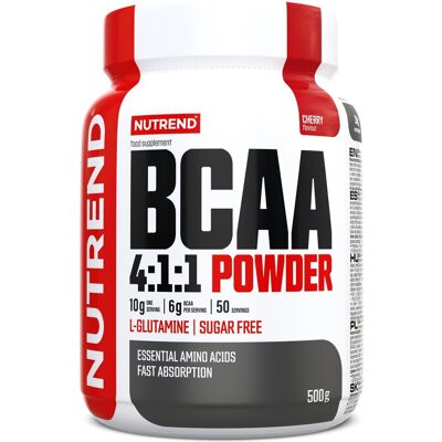 Nutrend BCAA 4:1:1 POWDER, 500 g, cherry Nutrend BCAA 4:1:1 POWDER, 500 g, cherry