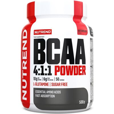 Nutrend BCAA 4:1:1 POWDER, 500 g, meloun Nutrend BCAA 4:1:1 POWDER, 500 g, meloun