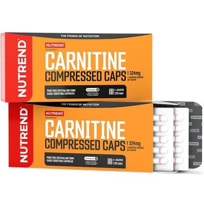 Nutrend L-Karnitin 120 Kapslí - Podpora Metabolismu Tuku Nutrend L-Karnitin 120 Kapslí - Podpora Metabolismu Tuku