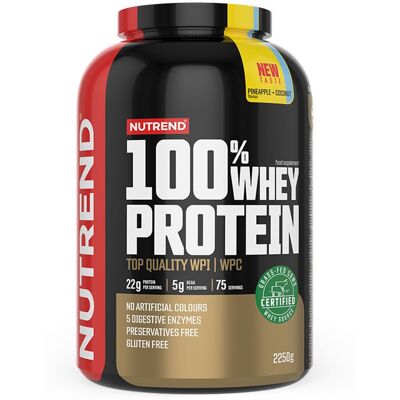 Nutrend 100% Whey Protein 2250 g, ananas+kokos Nutrend 100% Whey Protein 2250 g, ananas+kokos