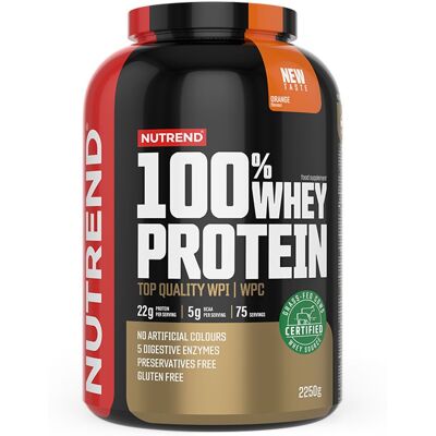Nutrend - 100% Whey Protein, Pomeranč - 2250g Nutrend - 100% Whey Protein, Pomeranč - 2250g