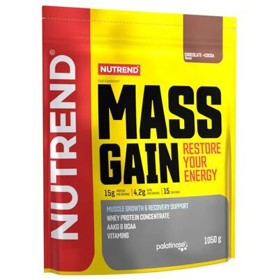 Nutrend Mass Gain 1050g - Čokoláda Kakao Proteinový doplněk Nutrend Mass Gain 1050g - Čokoláda Kakao Proteinový doplněk