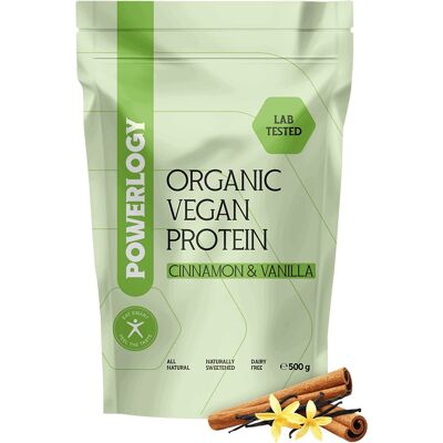 Powerlogy Organic Vegan Protein Cinnamon and Vanilla 500 g Powerlogy Organic Vegan Protein Cinnamon and Vanilla 500 g