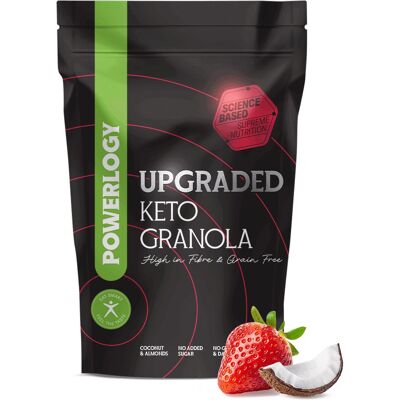 Powerlogy Upgraded Keto Granola Strawberry 350 g Powerlogy Upgraded Keto Granola Strawberry 350 g